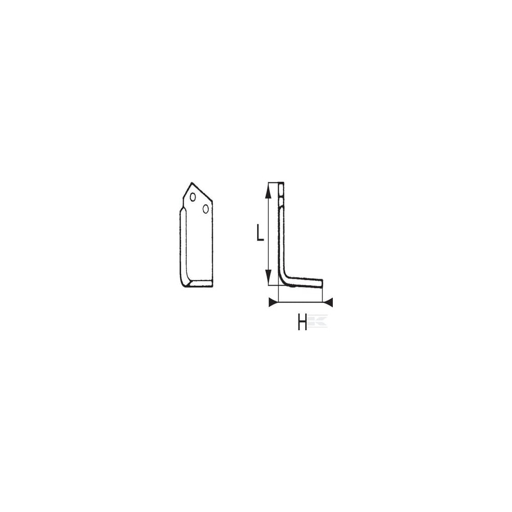 Adaptable RB52255400 Lame de fraise d. Kuhn