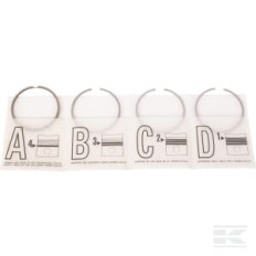 Lombardini ED0082100460S Jeu de segments de piston, std