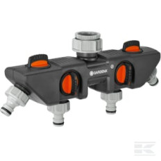 Gardena GA8194 Sélecteur d'arrosage 4 voies 1/2"-3/4"