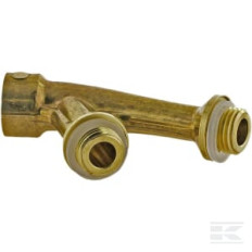Birchmeier 12006401 Support double, filet G 1/4"