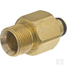 Kramp HD565681 Adaptateur K-Lock filetage femelle TR22 x filetage mâle M22x1,5, laiton