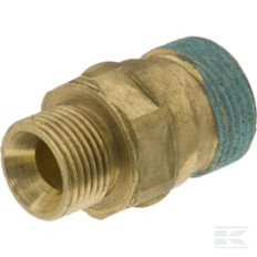 Kramp HD010003041 Adaptateur K-Lock filetage mâle TR22 x filetage mâle 3/8“, laiton