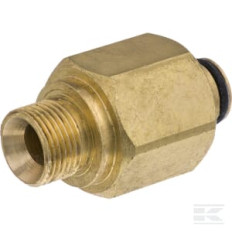 Kramp HD565683 Adaptateur K-Lock filetage femelle TR22 x filetage mâle 3/8“, laiton