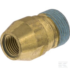 Kramp HD010003039 Adaptateur K-Lock filetage mâle TR22 x filetage femelle 1/4“, laiton
