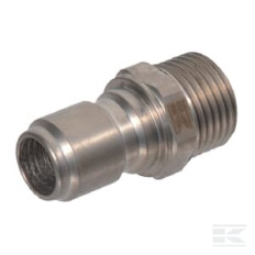 Kramp 240734017KR Raccord QR mâle Ø23,8mm x M 3/4" SS