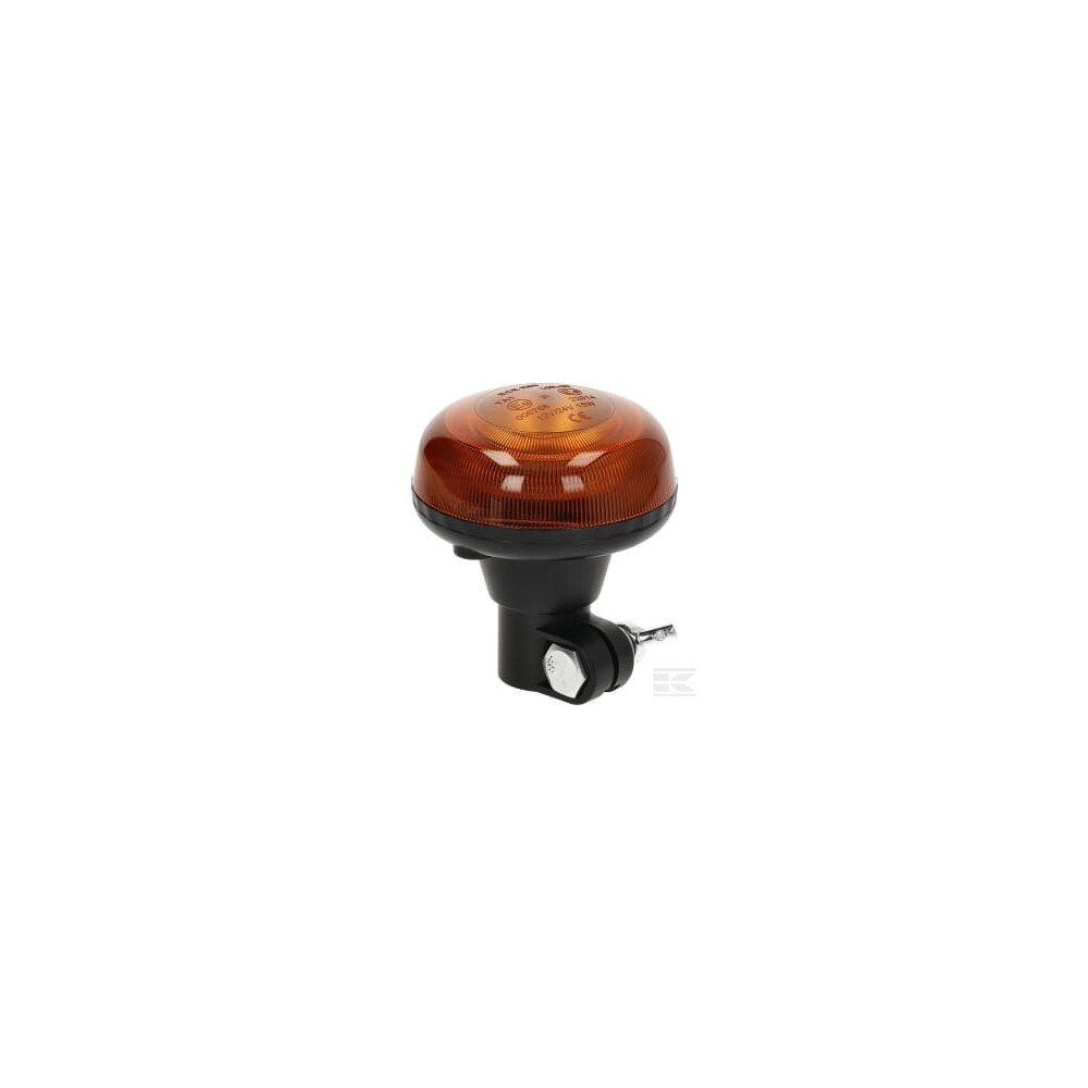 Kramp LA20093 Gyrophare LED, profil bas, 15W, 12-24V, ambre, pôle din, Ø 86mm x97mm
