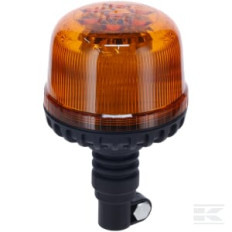 Kramp LA20090 Gyrophare LED, 20W, 12-24V, ambre, montage sur poteau flexible, Ø 126mm x201mm
