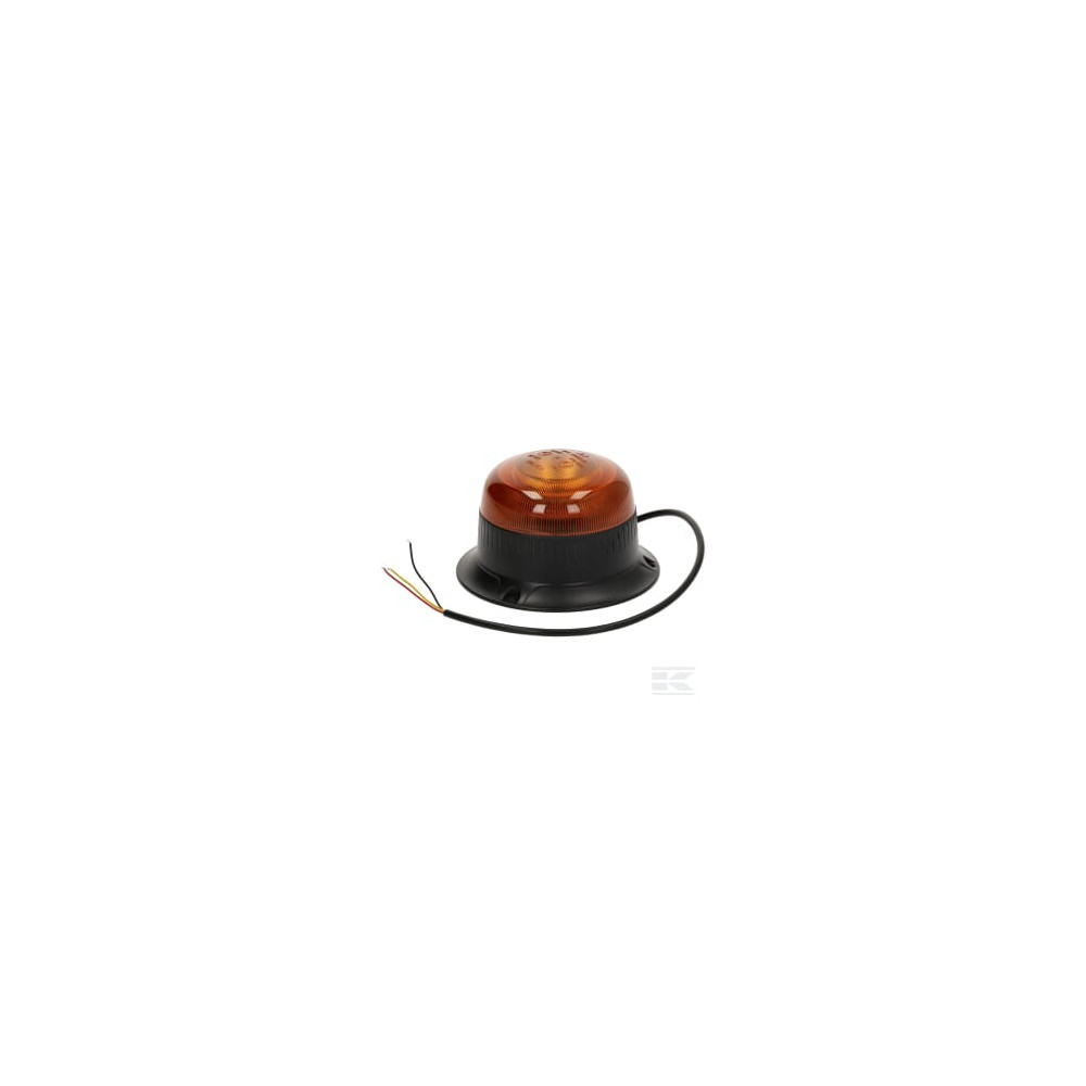 Kramp LA20094 Gyrophare LED, profil bas, 15W, 12-24V, orange, à visser, Ø 86mm x67mm