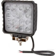 Kramp LA10047 Phare de travail LED carré 48W 3840lm, 10/30V, 112x54.5x136mm, faisceau large, 16 LED Kramp