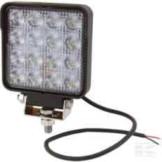 Kramp LA10023 Phare de travail LED 25W, 3040lm,carré 25W 2500lm, 10/30V, 108x48x108mm faisceau large 16 LED Kramp
