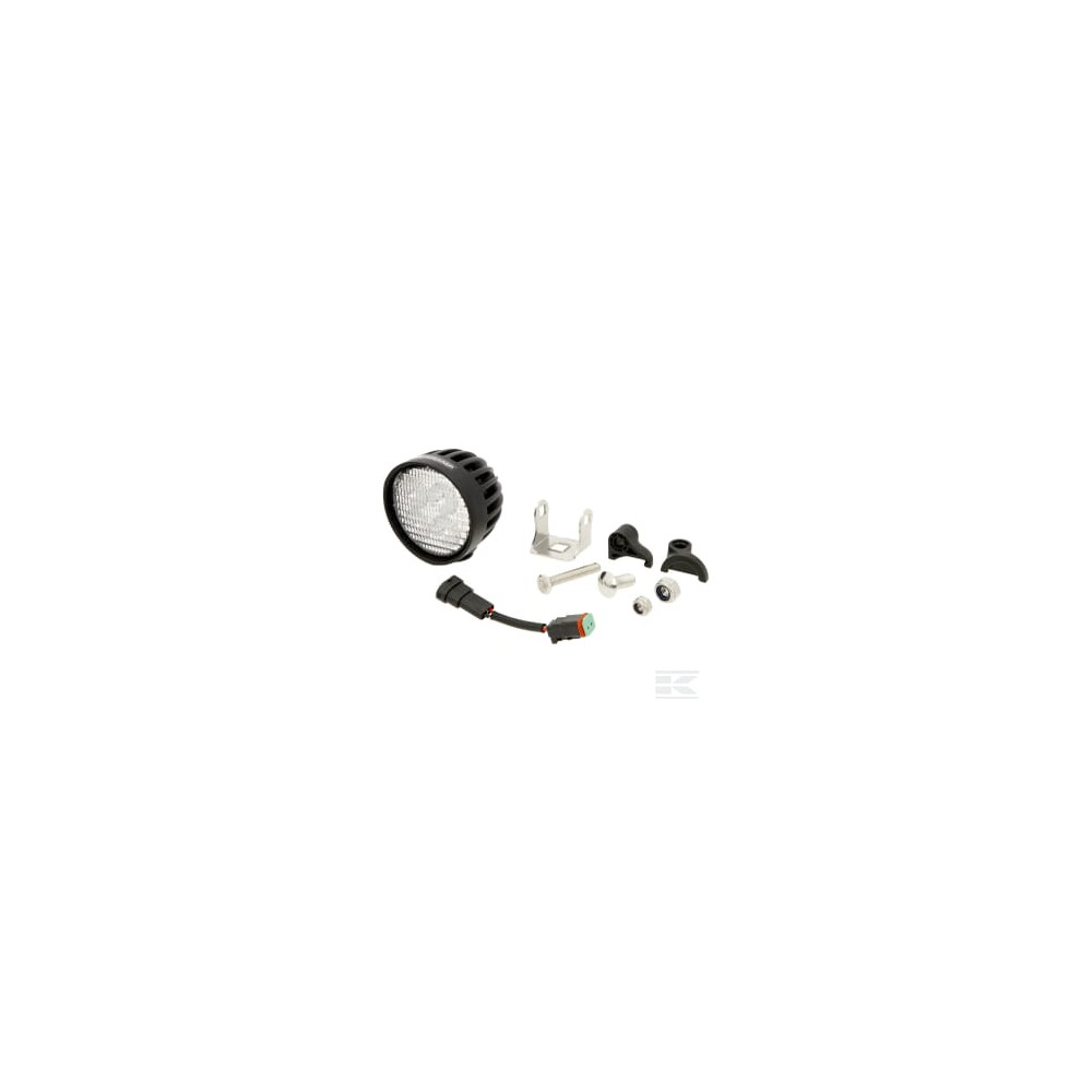 Kramp LA10551 Phare de travail LED 4000lm, rond, blanc, 10/30 V, 84x126x71.8mm, prise AMP, 4 LED, 360 degrés, Kramp