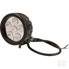 Kramp LA10081 Phare de travail LED rond 18W 1440lm, 10/30V, Ø 89mm faisceau large 6 LED Kramp