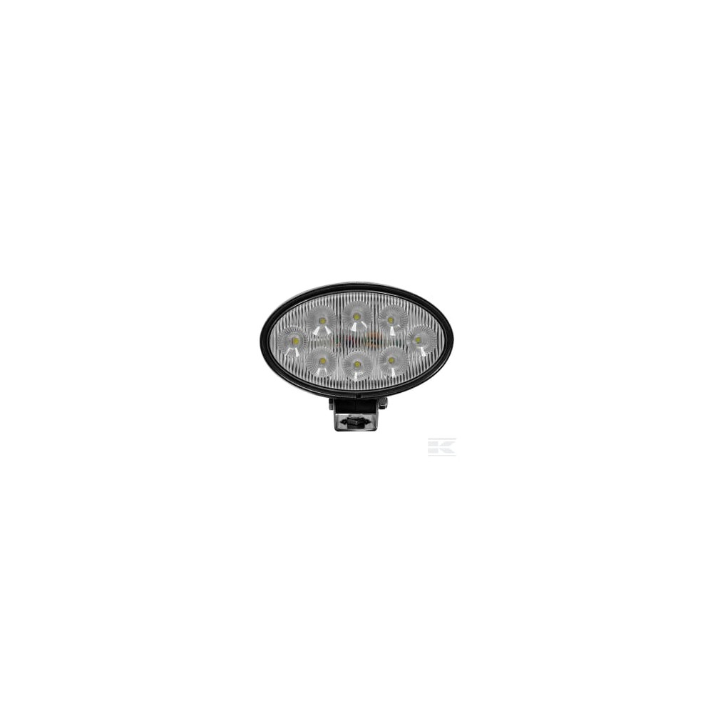 Kramp LA10558 Lampe de travail LED, 56 W, 5320 lm, ovale, blanc, 10/30 V, 160x100x74 mm, prise Deutsch, Wide flood, 8 LED Kra
