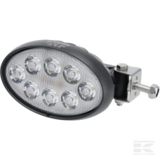 Kramp LA10558SP Phare de travail LED, 56W, 5320lm, ovale, 10/30V, 160x129x68mm, Deutsch fiche, Spot, 8 LED