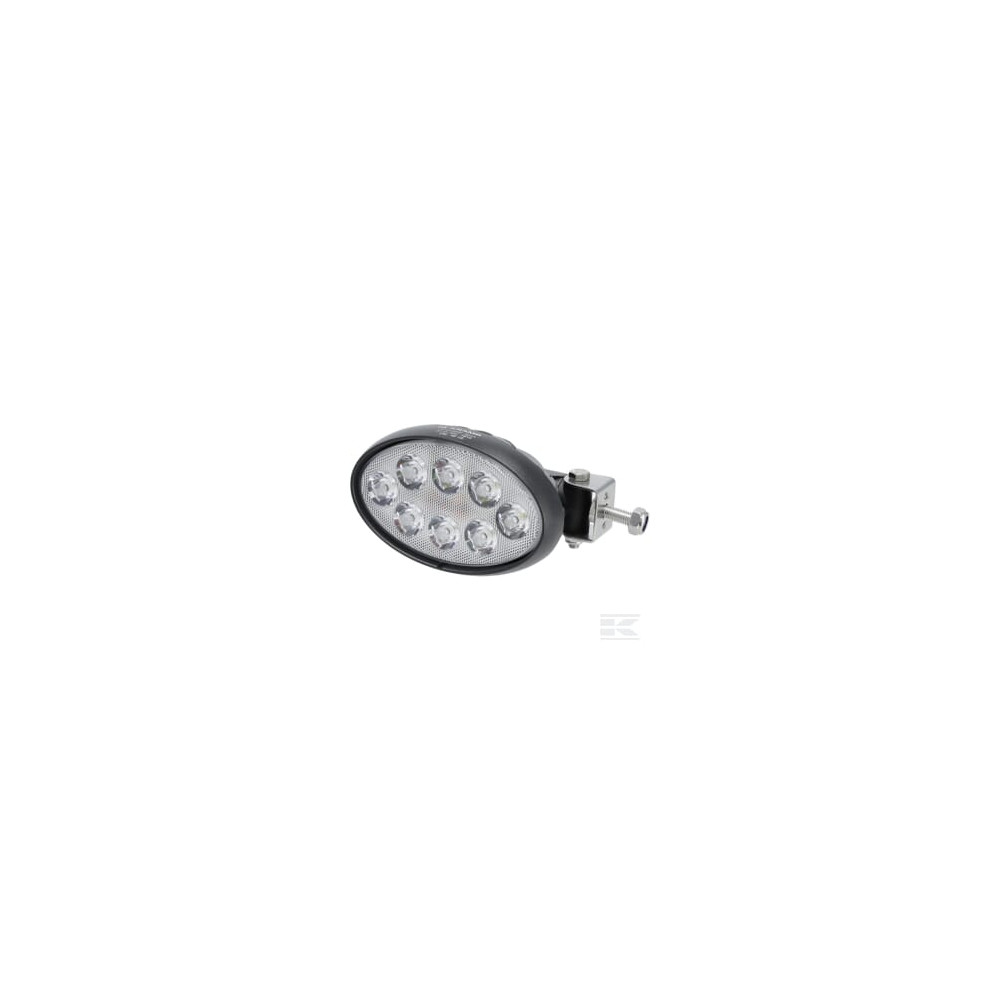 Kramp LA10558SP Phare de travail LED, 56W, 5320lm, ovale, 10/30V, 160x129x68mm, Deutsch fiche, Spot, 8 LED