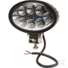 Kramp LA10058 Phare de travail LED ovale 24W 2240lm, 10/30V, 141.5x64.5x90mm faisceau large 8 LED Kramp
