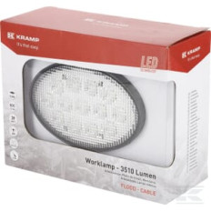 Kramp LA10039 Phare de travail LED rond 36W 3510lm, 10/30V,, 144x69.4x98mm, faisceau large 13 LED Kramp