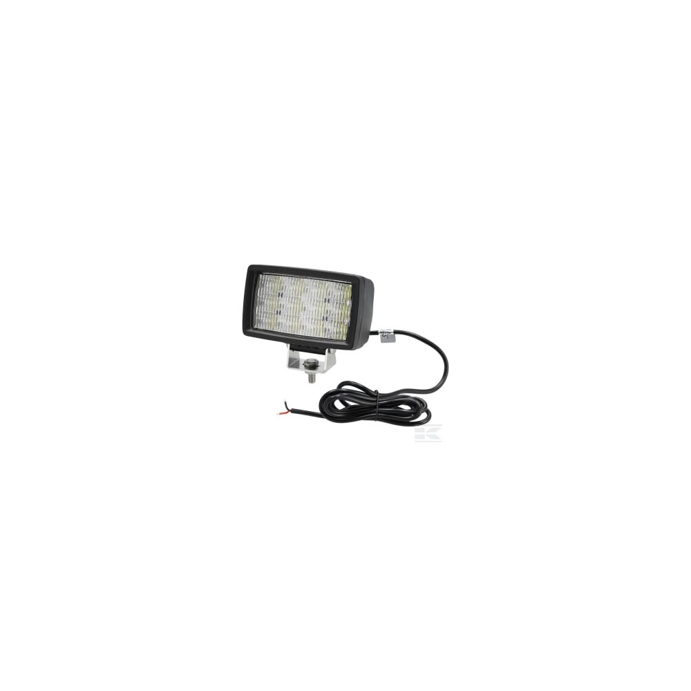 Kramp LA10630 Phare de travail LED, 40W, 5600lm, rectangulaire, 12/24V, blanc, 157x117x76.3mm, éclaire diffus, 12 LED