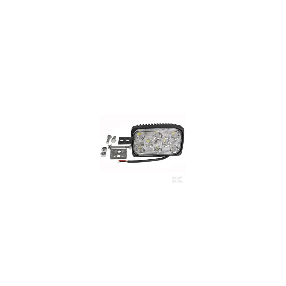 Vapormatic VLC6113 Feu de travail LED, 5W, 2560lm, rectangulaire, 12/24V, transparent, 100x70x160mm, 8 LED,Vapormatic