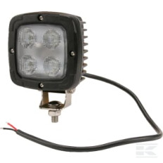 Kramp LA10044 Phare de travail LED carré 40W 4000lm, 10-30V, 98.5x63.4x98.5mm faisceau large Kramp