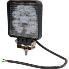 Kramp LA10052 Phare de travail LED carré 27W 2376lm 10-30V, 109x41x109mm faisceau large Kramp