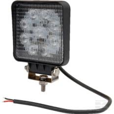 Kramp LA10051 Phare de travail LED carré 27W 1800lm, 10-30V, 109x27.5x109mm faisceau large Kramp