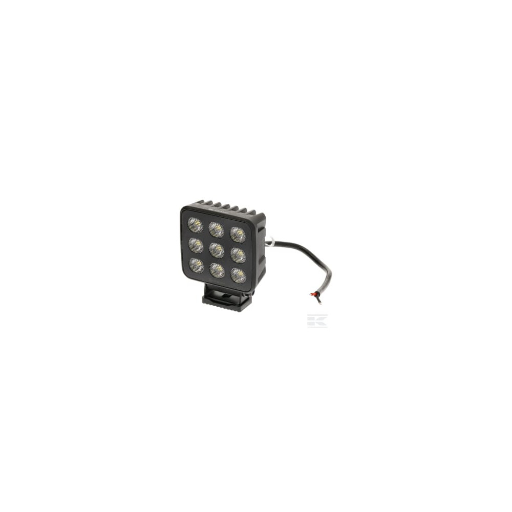 Kramp LA10833 Phare de travail LED, 90W, 6800lm, carrée, 12/24V, blanche, 108x120,7x52,7mm Deutsch prise, faisceau large, 18