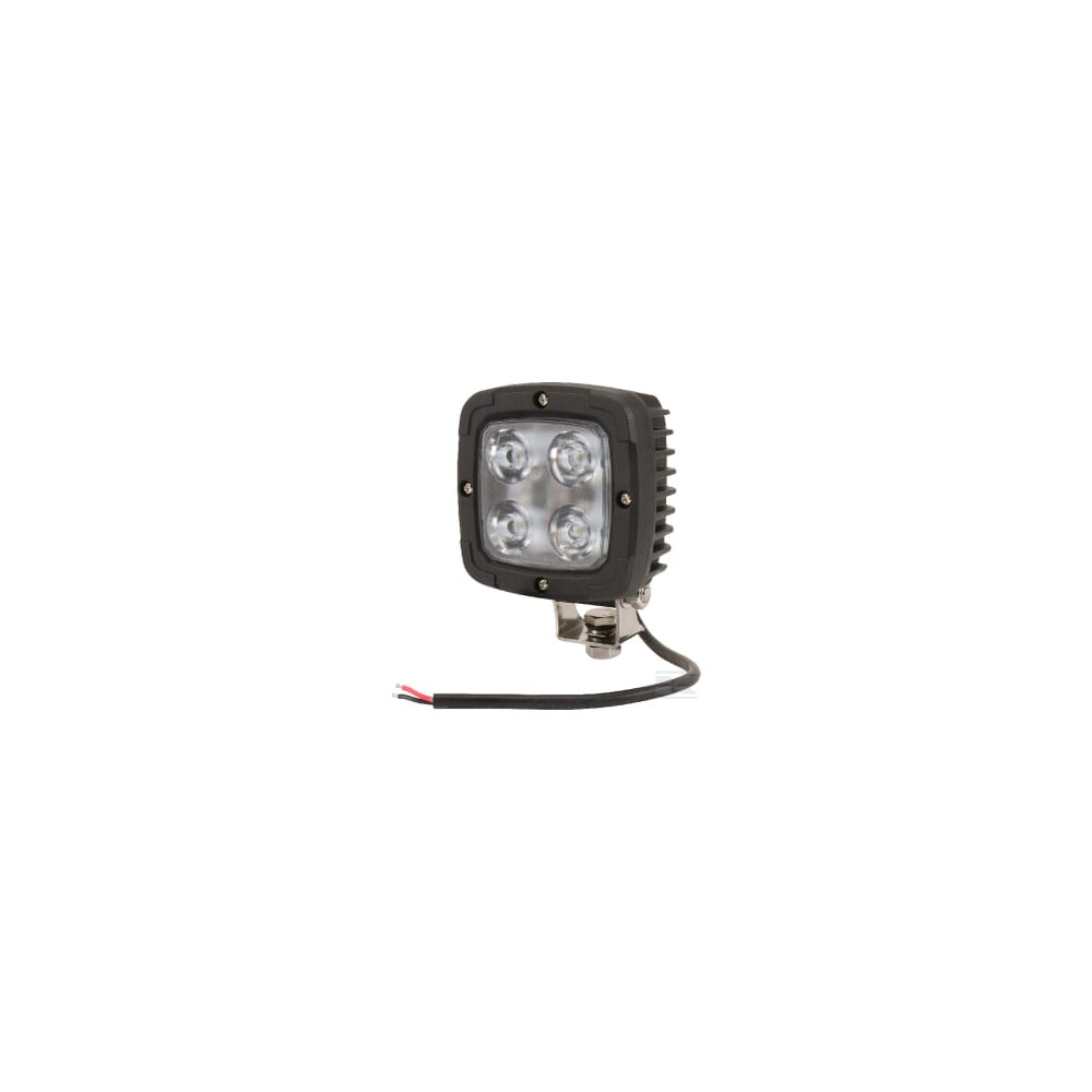 Kramp LA10045 Phare de travail LED carré 40W 4000lm, 10-30V, 98.5x63.4x98.5mm,très longue portée Kramp