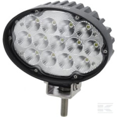 Kramp LA10432SP Phare de travail LED, 65W, 5880lm, ovale, 10/30V, 166x148x95mm, Deutsch fiche, Spot, 13 LED