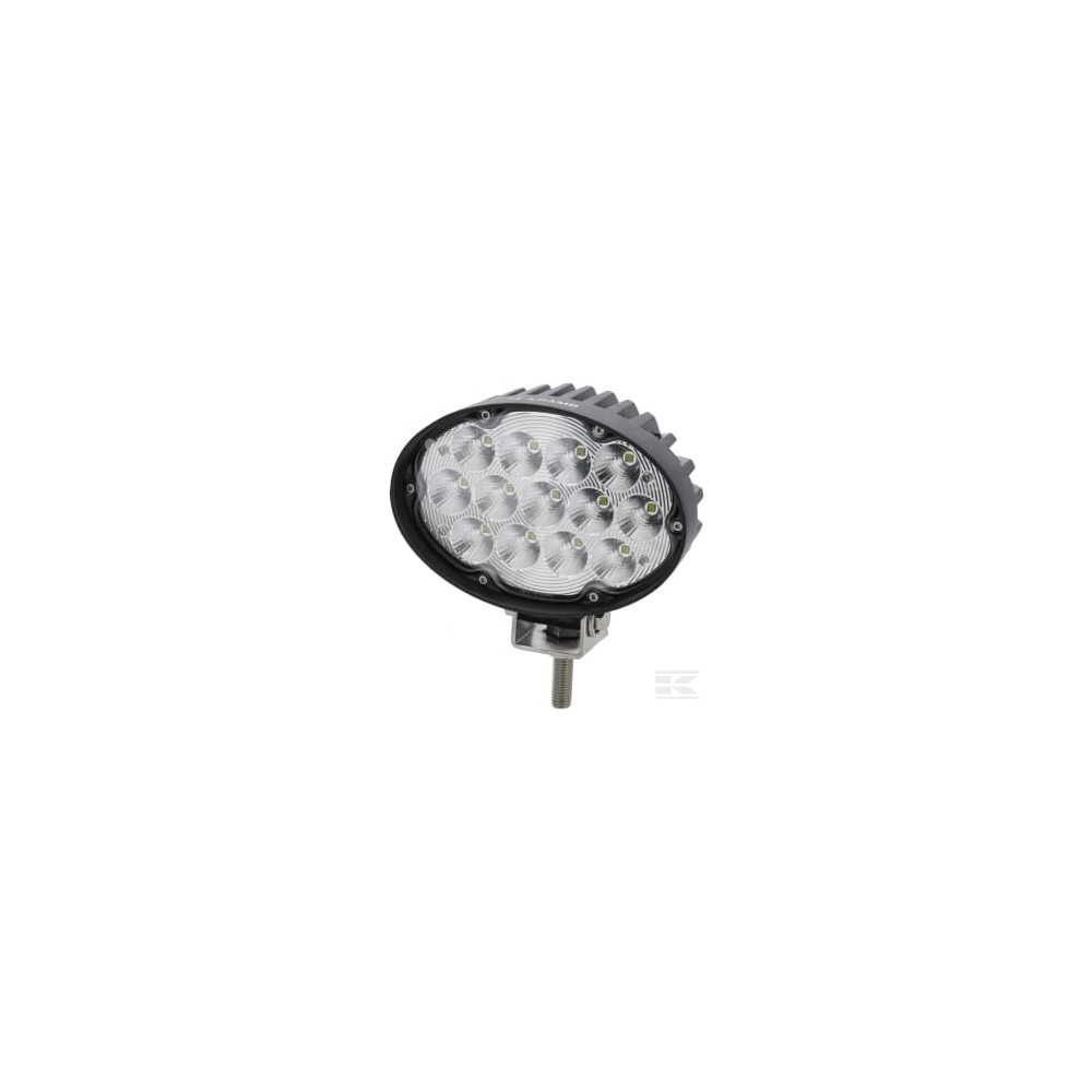 Kramp LA10432SP Phare de travail LED, 65W, 5880lm, ovale, 10/30V, 166x148x95mm, Deutsch fiche, Spot, 13 LED