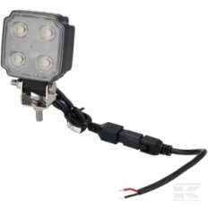 Kramp LA10905 Phare de travail LED, 20W, 3000lm, carrée, blanche, 75x47x107,5mm, Deutsch 2 fiches, faisceau diffus, Kramp