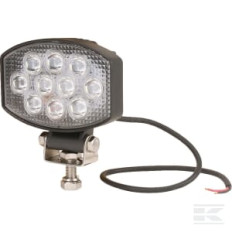 Kramp LA10020 Phare de travail LED ovale 15W 1900lm 10/30V, 120x38x80mm faisceau large 10 LED Kramp