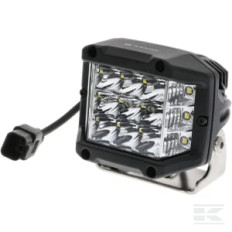 Kramp LA10094DT Projecteur de travail LED, 22,5W, 2850lm, carré, 10/30V, 89x73x97mm, connecteur Deutsch, Kramp