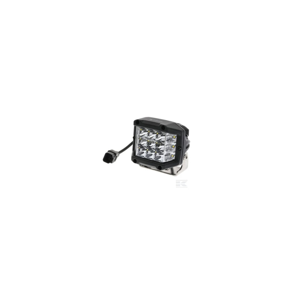 Kramp LA10094DT Projecteur de travail LED, 22,5W, 2850lm, carré, 10/30V, 89x73x97mm, connecteur Deutsch, Kramp