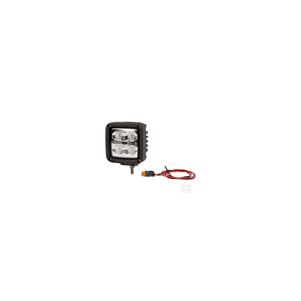 Kramp LA10091 Phare de travail LED, 40W, 4500lm, carré, blanc, 101x74.5x98mm
