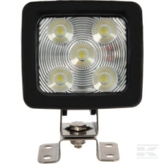 Kramp LA10410DB Phare de travail LED dimmable, 60W, 1820/5200lm, carrée, 10/30V, blanche, prise Deutsch, faisceau ultra large