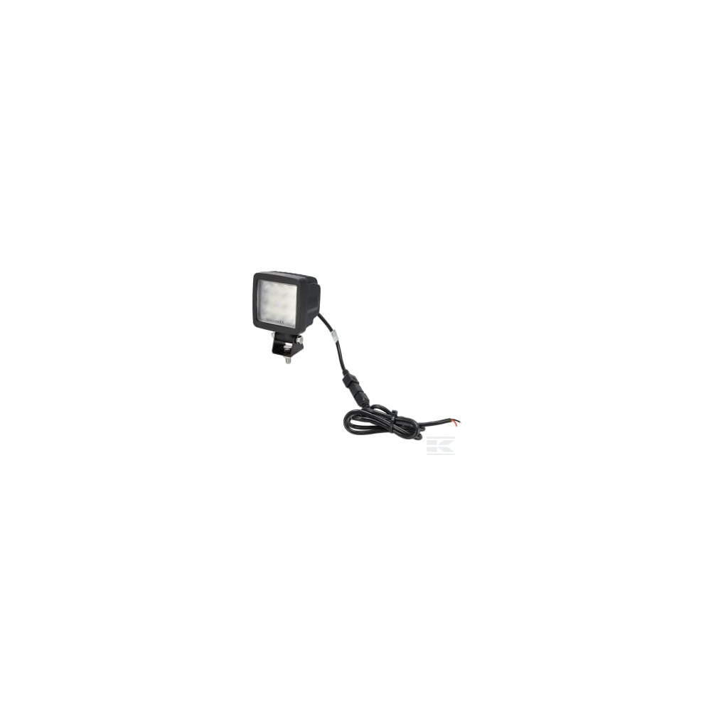 Kramp LA10632 Lampe de travail LED, 76W, 11970lm, carrée, 10/30V, 95x77x131mm,Deutsch prise, faisceau large, tête pivotante