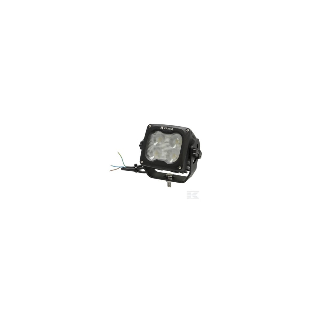 Kramp LA104041 Phare de travail LED, 70W, 6000lm, carrée, 10/45V, blanche, 120x110x72mm, dégivrage par capteur T°,faisceau la