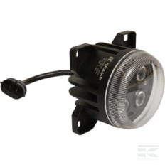 Kramp LA10447SP Phare de travail LED, 40W, 4000lm, rond, 10/30V, Ø 90mm, prise H11/Deutsch, faisceau spot, 4 LED, Kramp