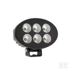 Kramp LA10622 Phare de travail LED, 36W, 3500lm, ovale, 12/24V, 155x105x58mm, faisceau diffus, 6LED, série Black series