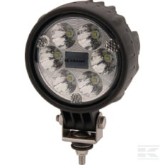 Kramp LA10008 PhaPhare de travail LED rond 24W 1500lm, 10/30V, Ø 117mm longue portée prise Deutsch 6 LED Kramp