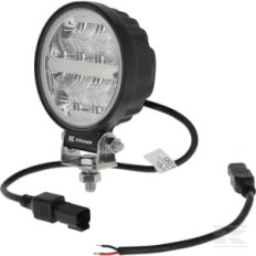 Kramp LA100971 Projecteur de travail LED, 19W, 3360lm, rond, 10-110V, diamètre 110x140x42mm, connecteur Deutsch, faisceau lar