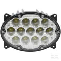Kramp LA10559 Phare de travail LED, 65 W, 5200 lm, ovale, 10/30 V, 161x110*90 mm, faisceau large, 13 LED, H4, Kramp