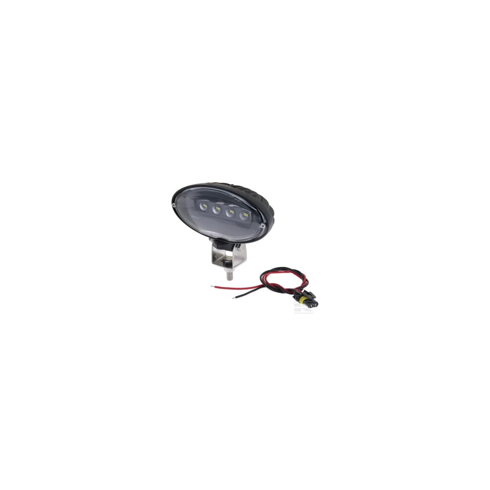 Kramp LA10448B Feu de travail LED 80W 8840lm ovale 10/30V 170x127x79mm, 9006 plug, faisceau large