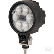 Kramp LA10007 Phare de travail LED rond 24W 1500lm, 10/30V, Ø 117mm faisceau large prise Deutsch 6 LED Kramp