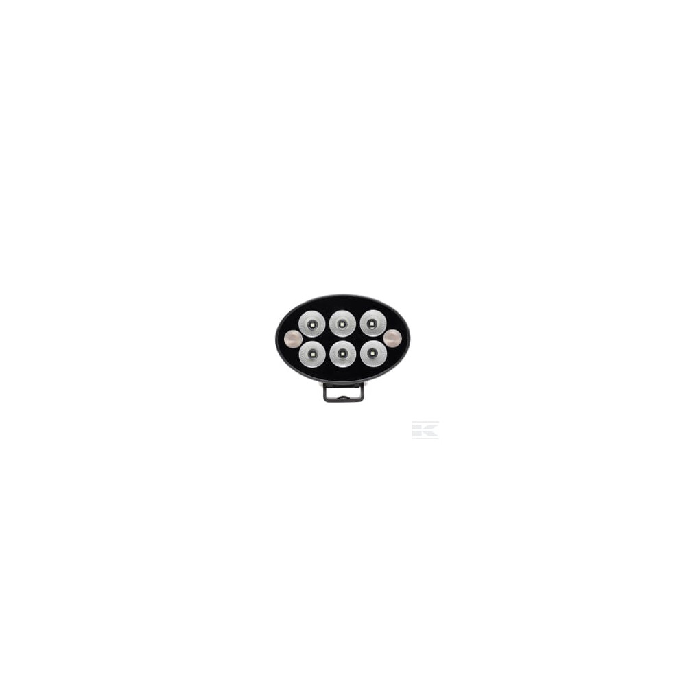 Kramp LA10621 Phare de travail + feu de signalisation LED orange, 36W, 3500lm, ovale, 12/24V, 155x105x58mm, faisceau diffus,