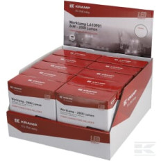 Kramp LA10901BOX Phare de travail LED, 24W, 2000lm, carrée, blanche, 107x52x136mm, projecteur, Kramp (boîte de 10 pièces)
