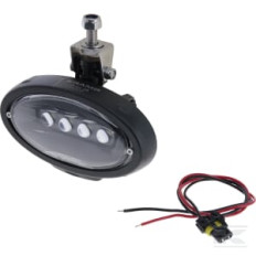 Kramp LA104491SPB Lampe de travail LED, 80W, 8840lm, ovale, 10/30V, 190x108x63mm, 9006 plug, spot