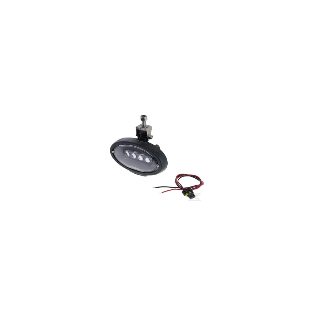 Kramp LA104491SPB Lampe de travail LED, 80W, 8840lm, ovale, 10/30V, 190x108x63mm, 9006 plug, spot