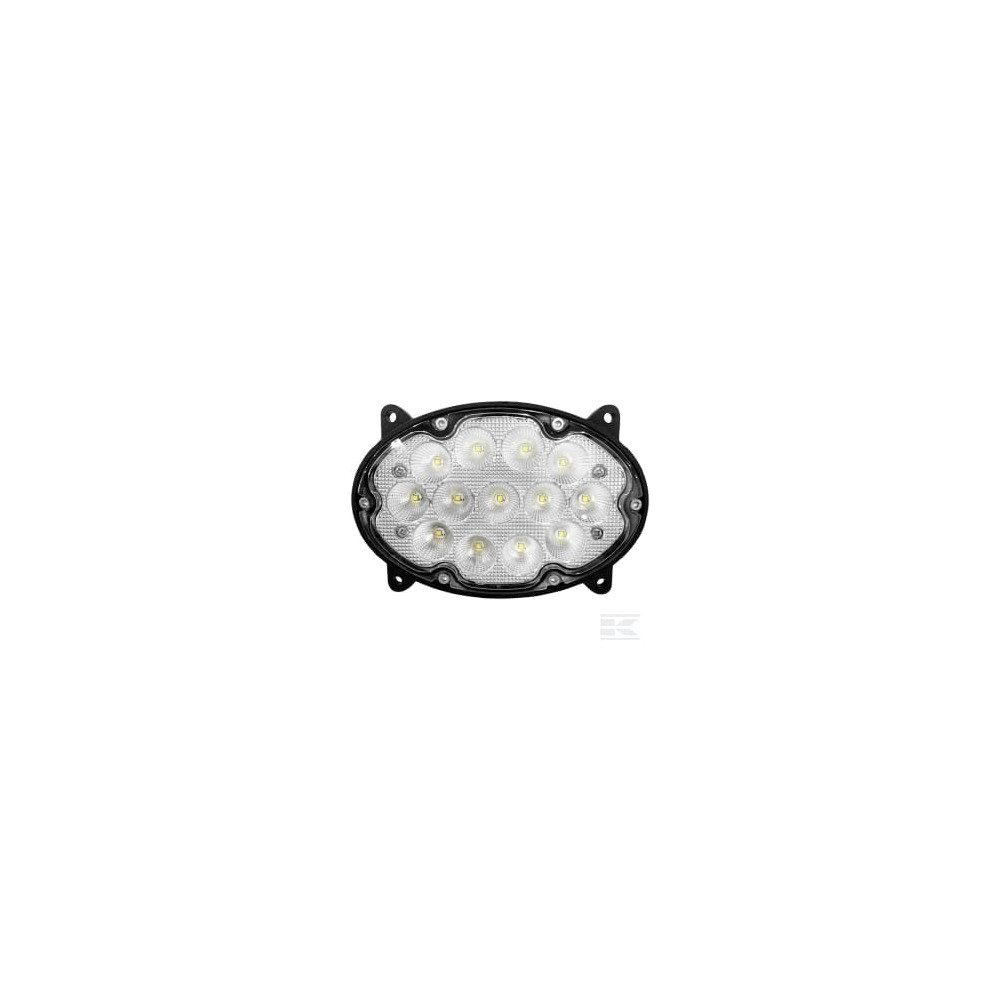 Kramp LA10600 Phare de travail LED, 39 W, 3500 lm, ovale, 10/30 V, 138x93x69 mm, faisceau large, 13 LED, Kramp
